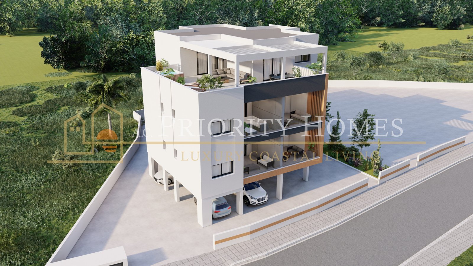 Contemporary Two-Bedroom Two-Bathroom Apartments in Parekklisia, Limassol