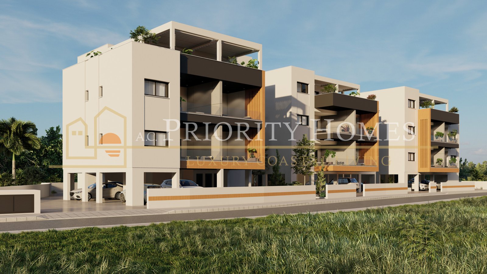 Contemporary Two-Bedroom Two-Bathroom Apartments in Parekklisia, Limassol