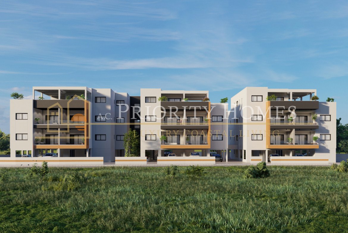 Contemporary Two-Bedroom Two-Bathroom Apartments in Parekklisia, Limassol