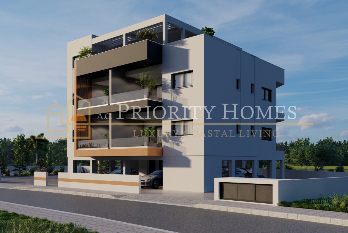 Contemporary Two-Bedroom Two-Bathroom Apartments in Parekklisia, Limassol