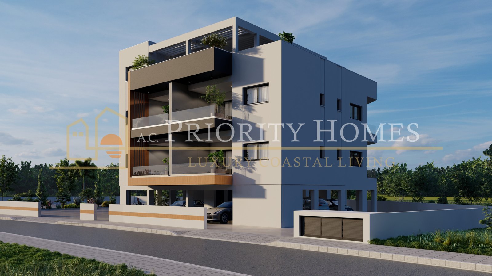 Contemporary Two-Bedroom Two-Bathroom Apartments in Parekklisia, Limassol