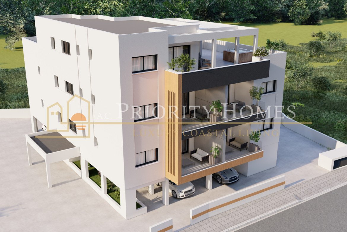 Contemporary Two-Bedroom Two-Bathroom Apartments in Parekklisia, Limassol