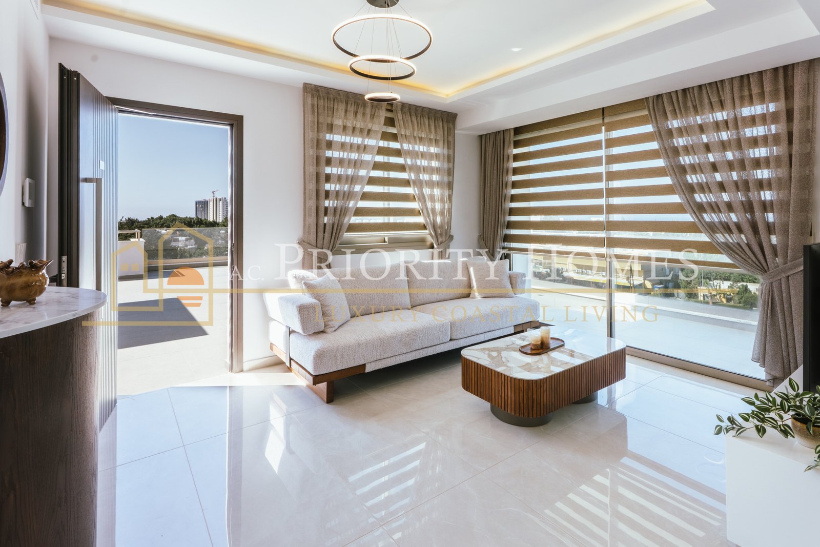 Contemporary Two-Bedroom Penthouse with Private Roof Terrace in Kato Paphos