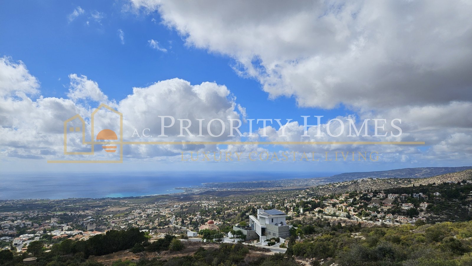 Luxury Five-Bedroom Villa with Sea Views in Tala, Paphos