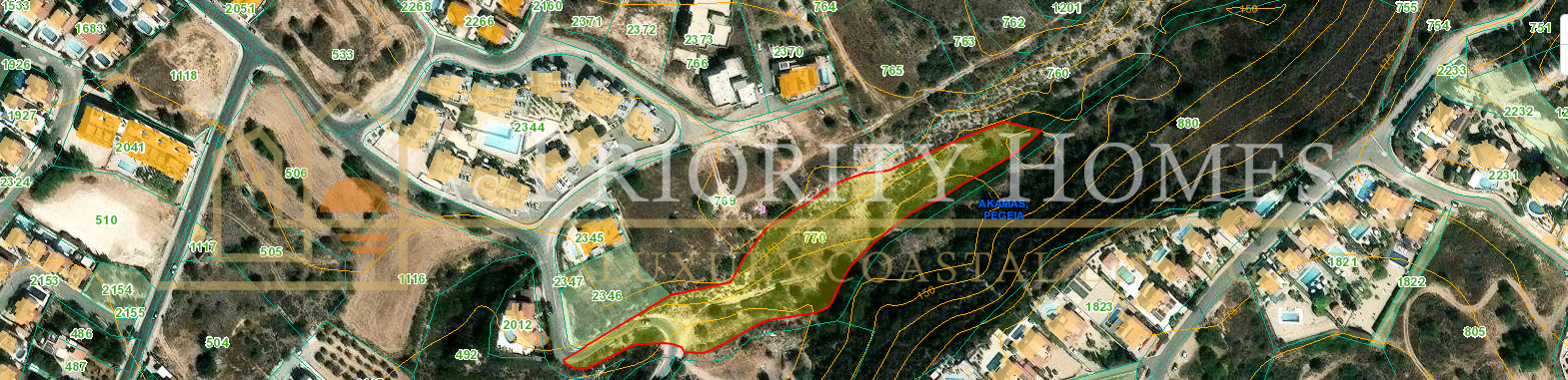 Two Adjoining Agricultural Fields in Pegeia