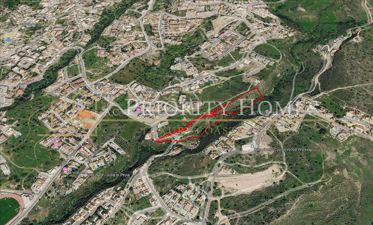 Two Adjoining Agricultural Fields in Pegeia