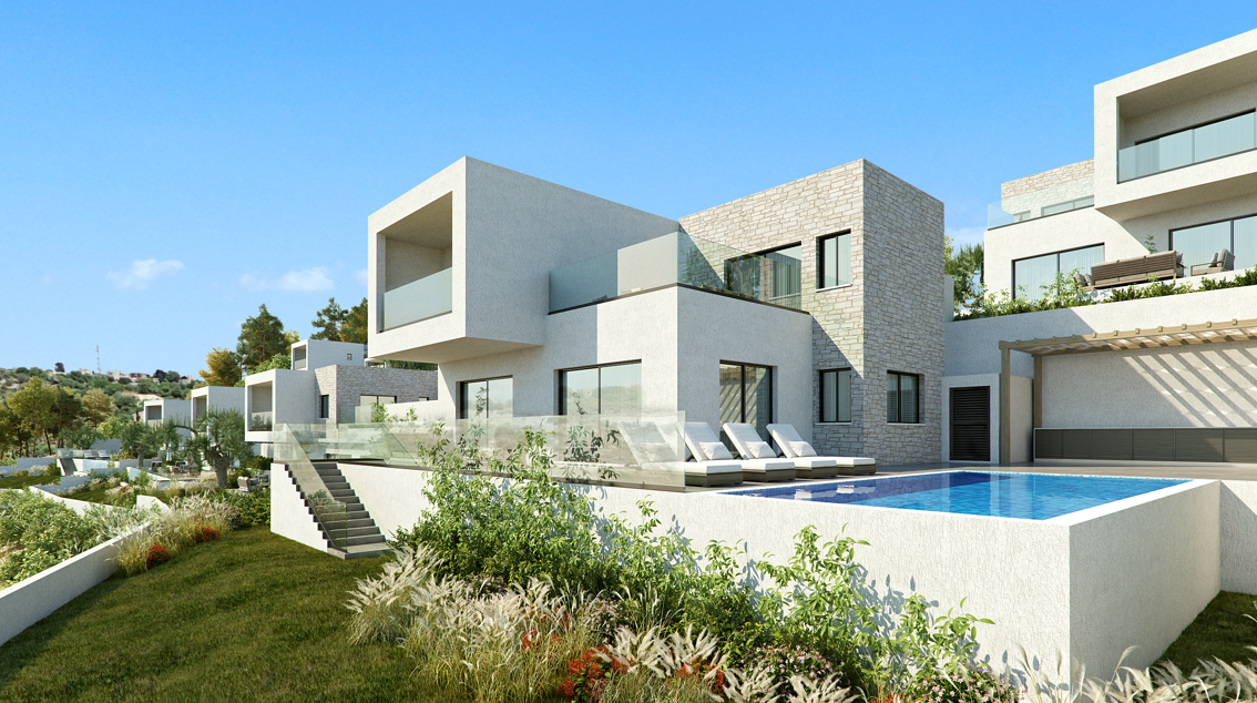 Three Bedroom Three Bathroom Villas in Tsada