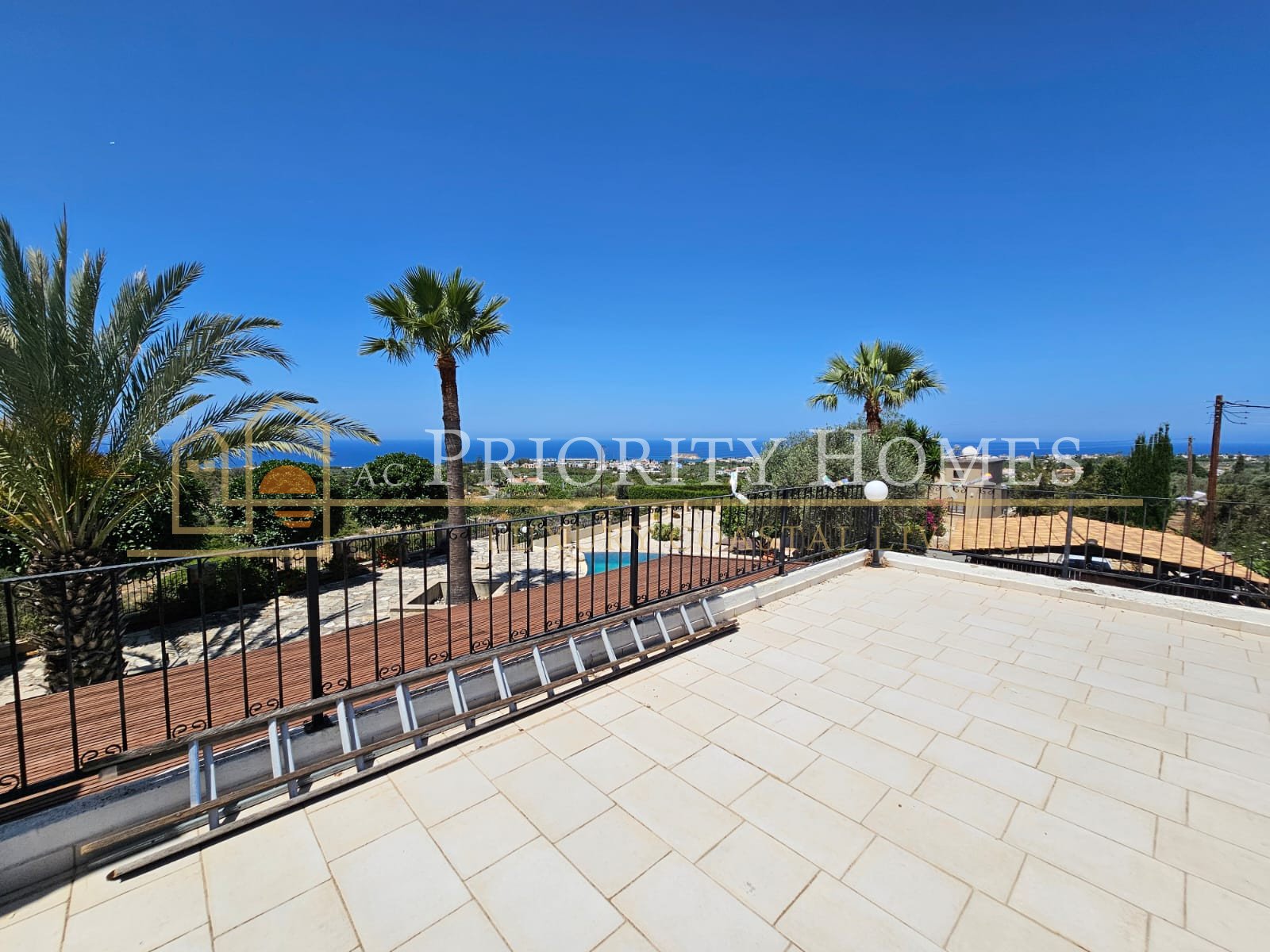 Three‑Bedroom Sea‑View Villa in St. Georges, Pegeia