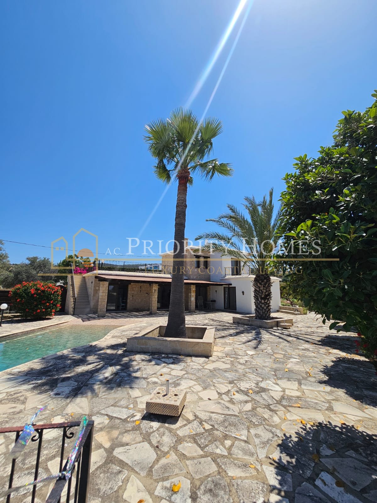 Three‑Bedroom Sea‑View Villa in St. Georges, Pegeia