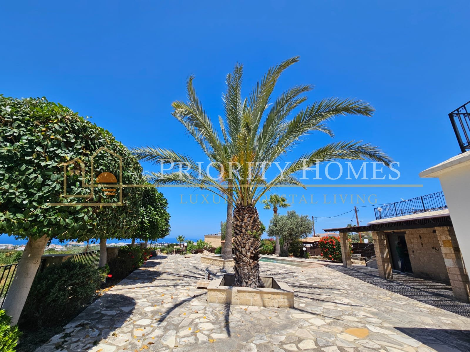 Three‑Bedroom Sea‑View Villa in St. Georges, Pegeia