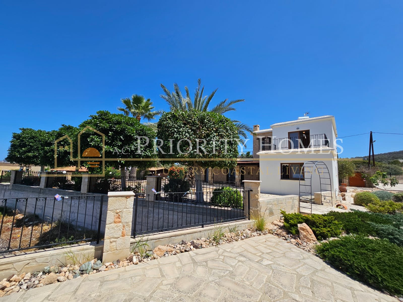 Three‑Bedroom Sea‑View Villa in St. Georges, Pegeia