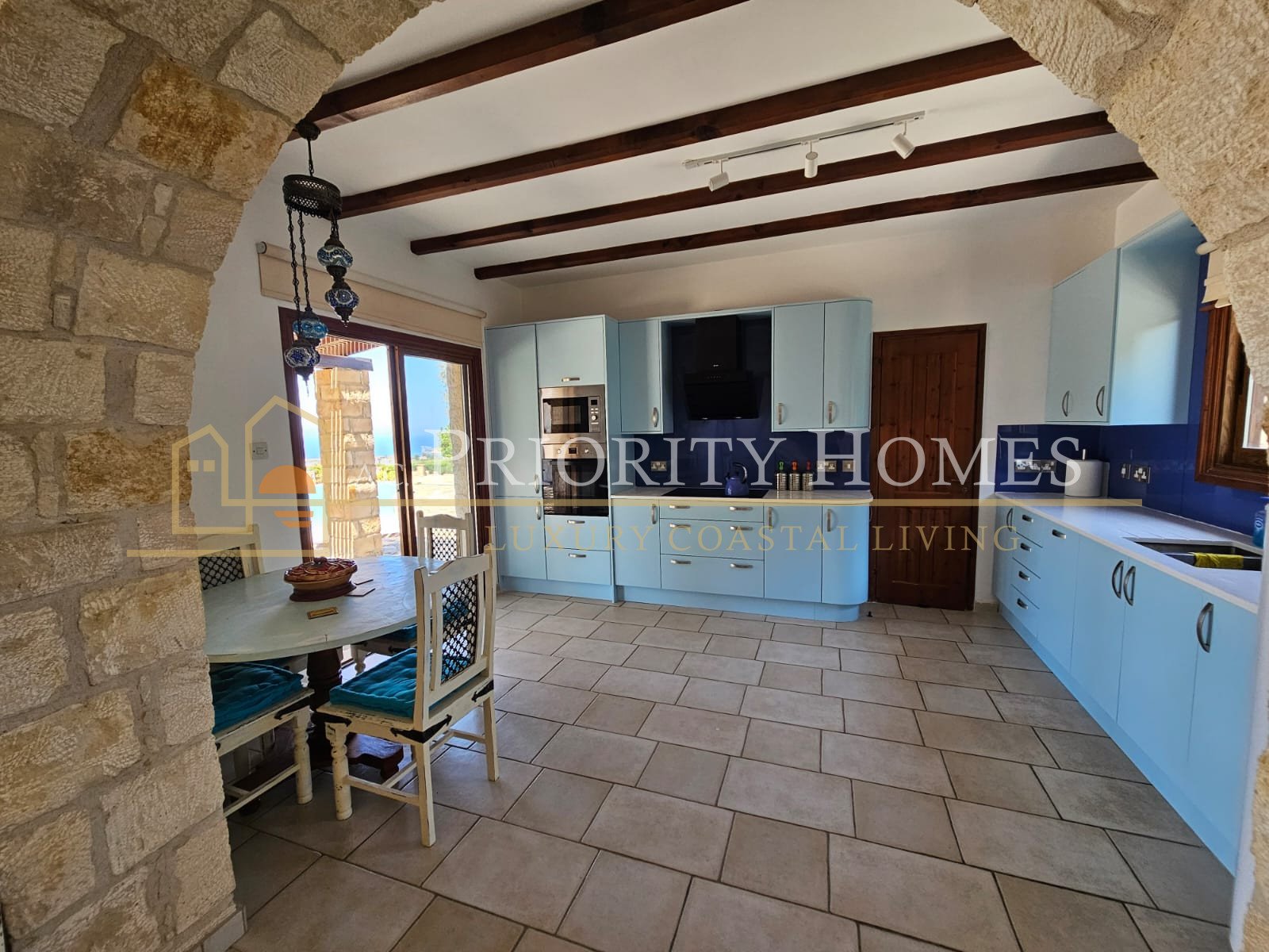 Three‑Bedroom Sea‑View Villa in St. Georges, Pegeia