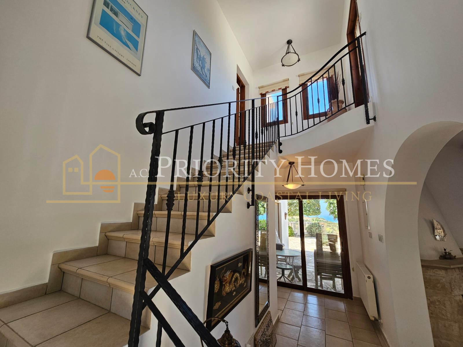 Three‑Bedroom Sea‑View Villa in St. Georges, Pegeia