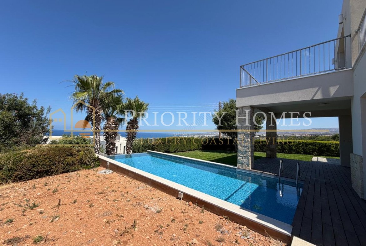 Exceptional Elevated Sea-View Villa with Uninterrupted Privacy in Chloraka