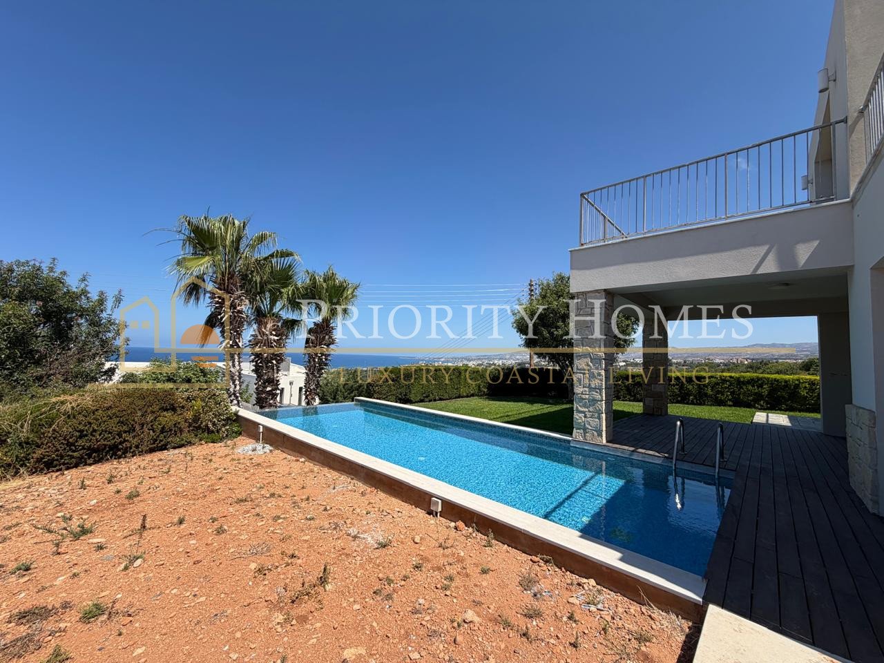 Exceptional Elevated Sea-View Villa with Uninterrupted Privacy in Chloraka