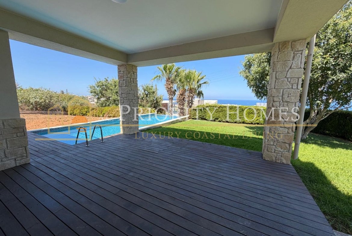 Exceptional Elevated Sea-View Villa with Uninterrupted Privacy in Chloraka