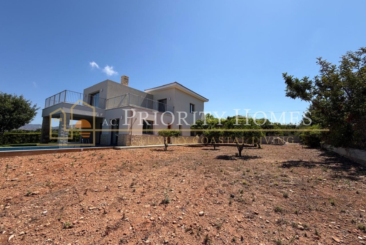 Exceptional Elevated Sea-View Villa with Uninterrupted Privacy in Chloraka