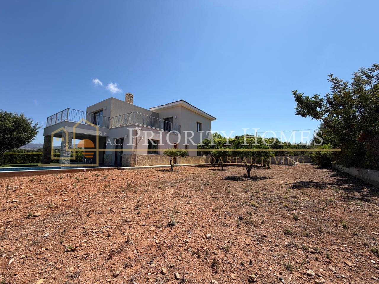 Exceptional Elevated Sea-View Villa with Uninterrupted Privacy in Chloraka