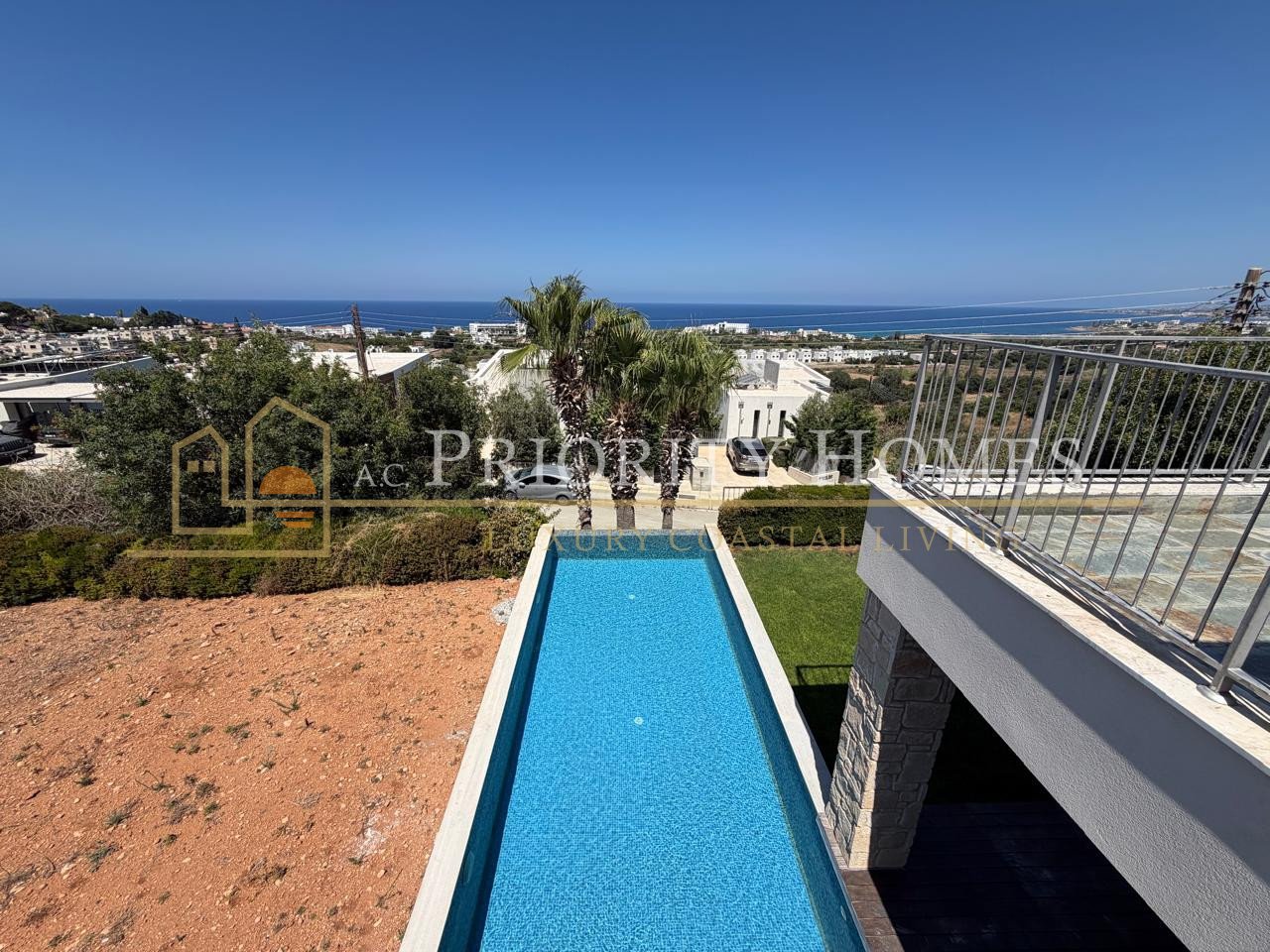 Exceptional Elevated Sea-View Villa with Uninterrupted Privacy in Chloraka