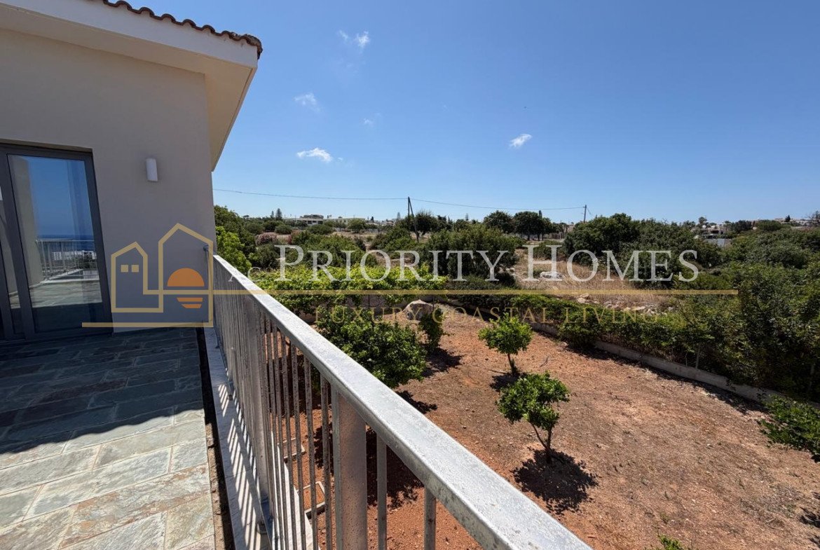 Exceptional Elevated Sea-View Villa with Uninterrupted Privacy in Chloraka