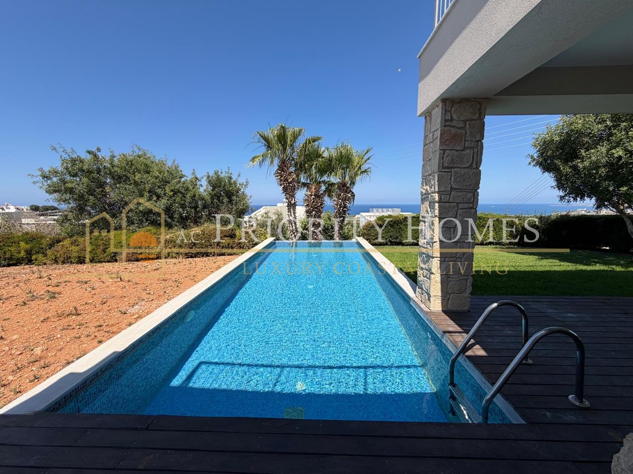 Exceptional Elevated Sea-View Villa with Uninterrupted Privacy in Chloraka