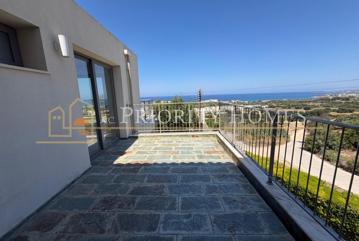 Exceptional Elevated Sea-View Villa with Uninterrupted Privacy in Chloraka