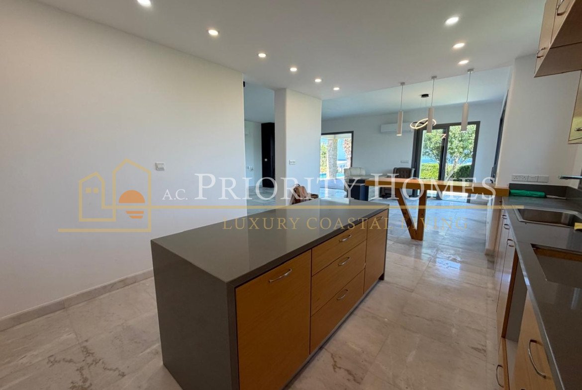 Exceptional Elevated Sea-View Villa with Uninterrupted Privacy in Chloraka