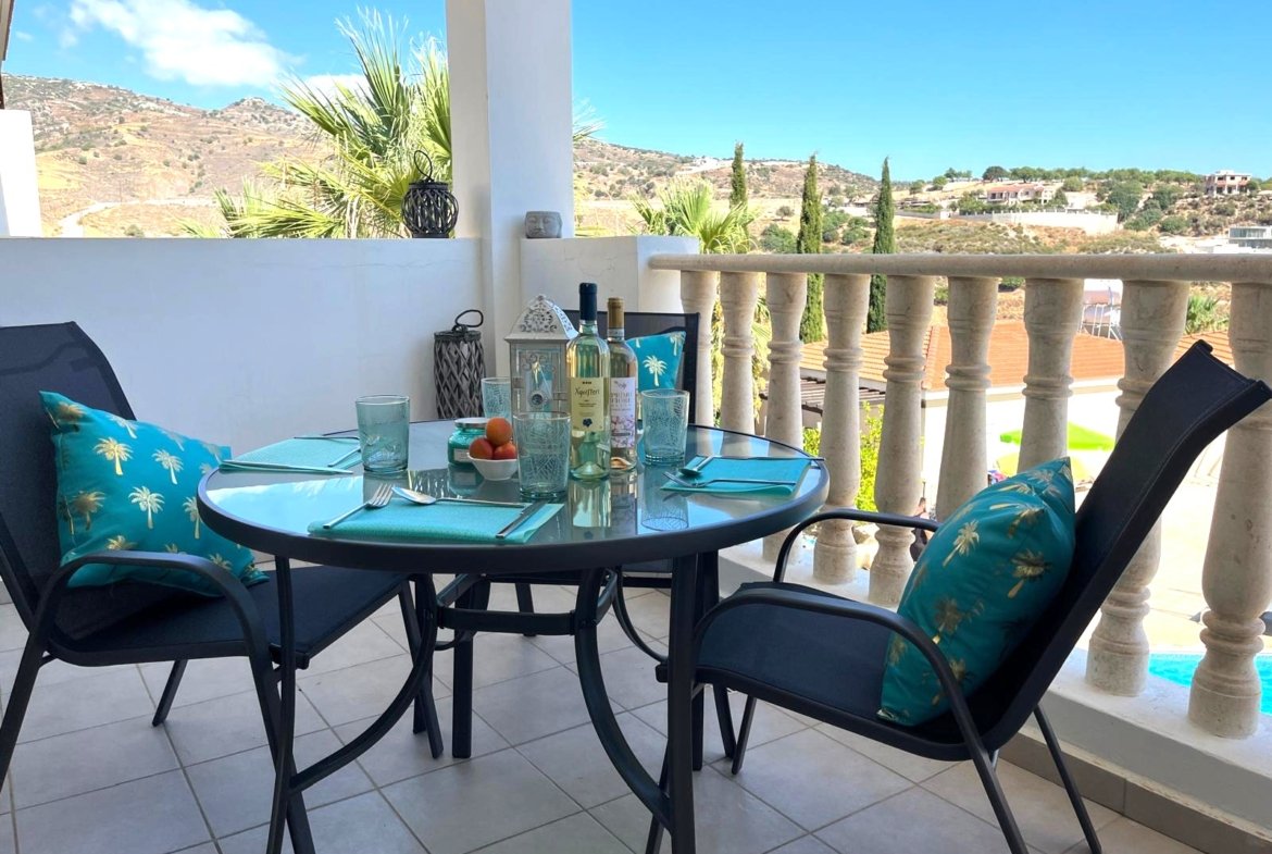 For Rent Two-Bedroom Corner Apartment in Pegeia