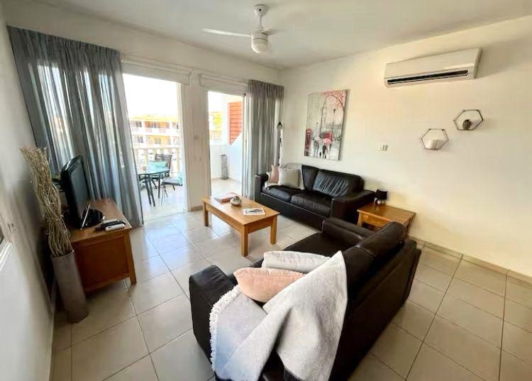 For Rent Two-Bedroom Corner Apartment in Pegeia