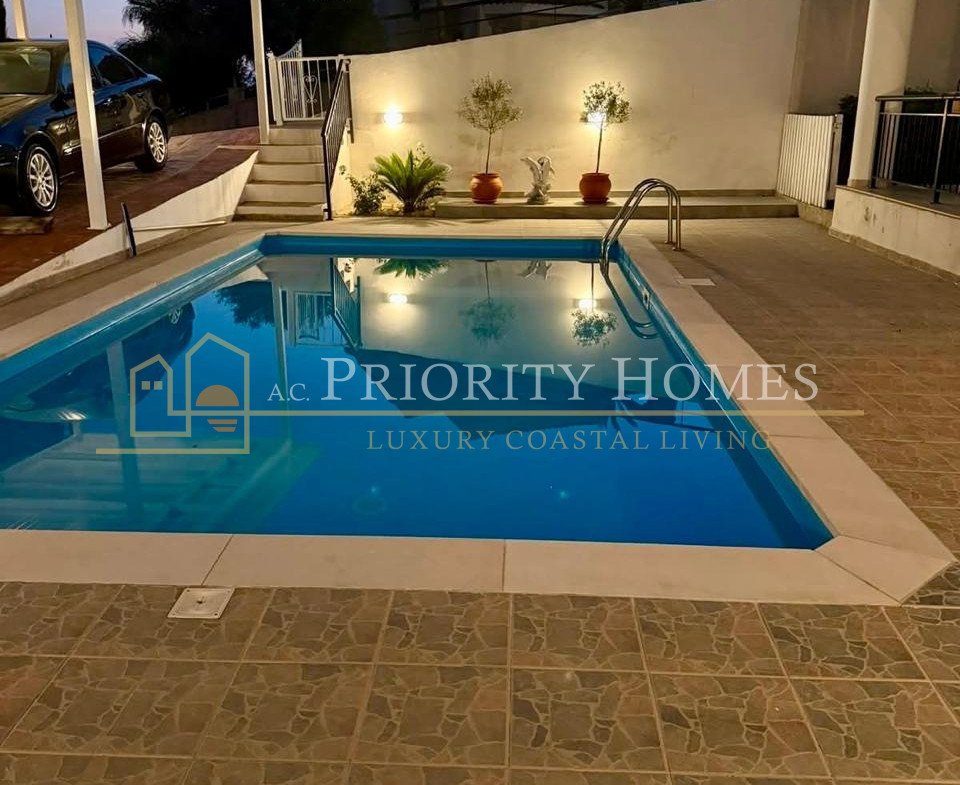 Beautiful Three Bedroom Villa with Private Pool, Stunning Sea Views & Exceptional Privacy in Tala Area of Paphos