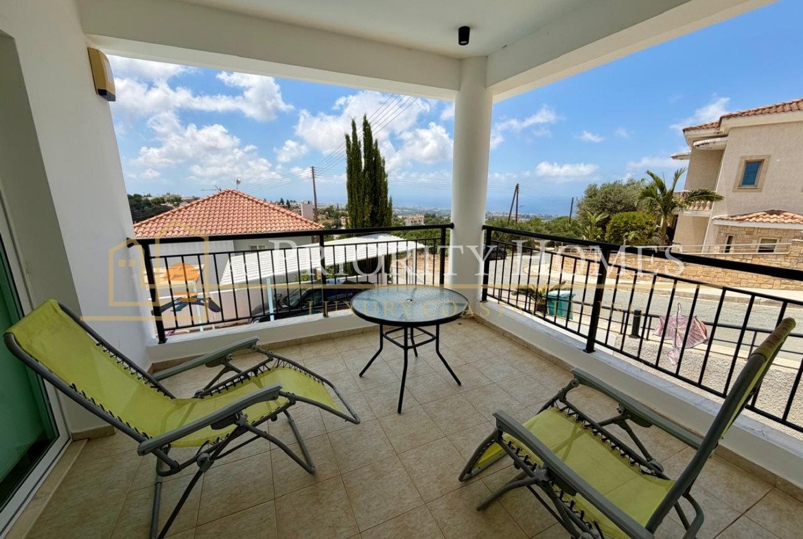 Beautiful Three Bedroom Villa with Private Pool, Stunning Sea Views & Exceptional Privacy in Tala Area of Paphos