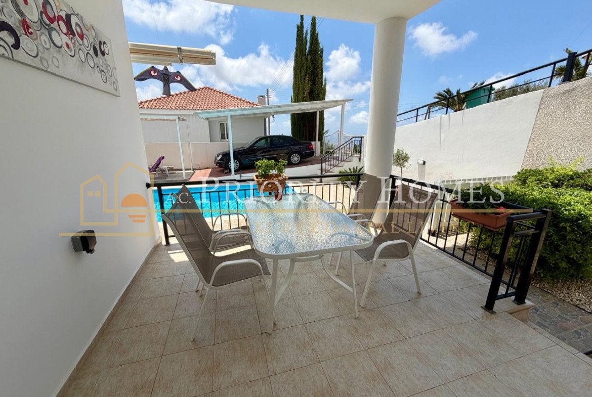 Beautiful Three Bedroom Villa with Private Pool, Stunning Sea Views & Exceptional Privacy in Tala Area of Paphos