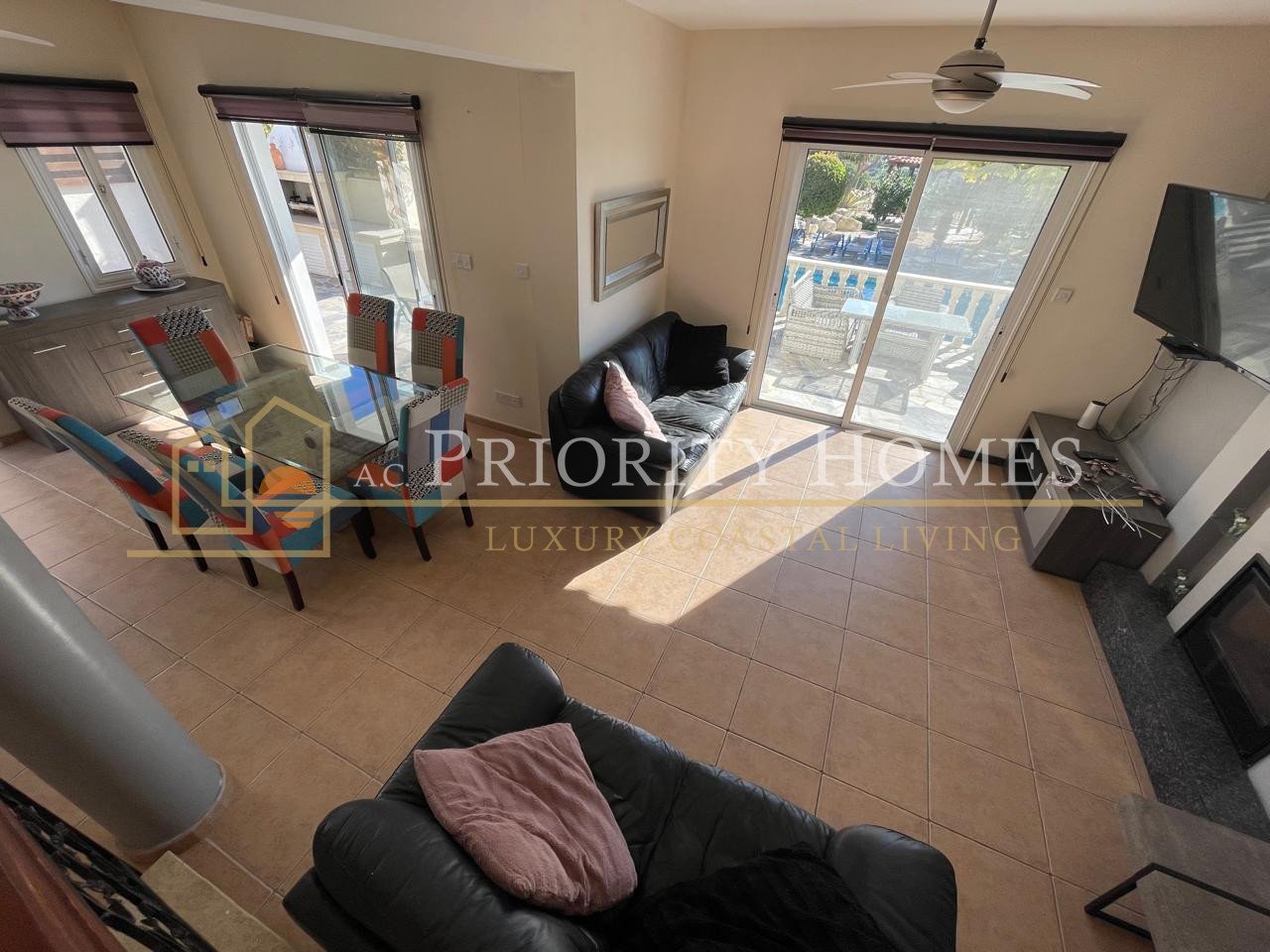 Stunning Three-Bedroom Sea View Villa in Pegeia