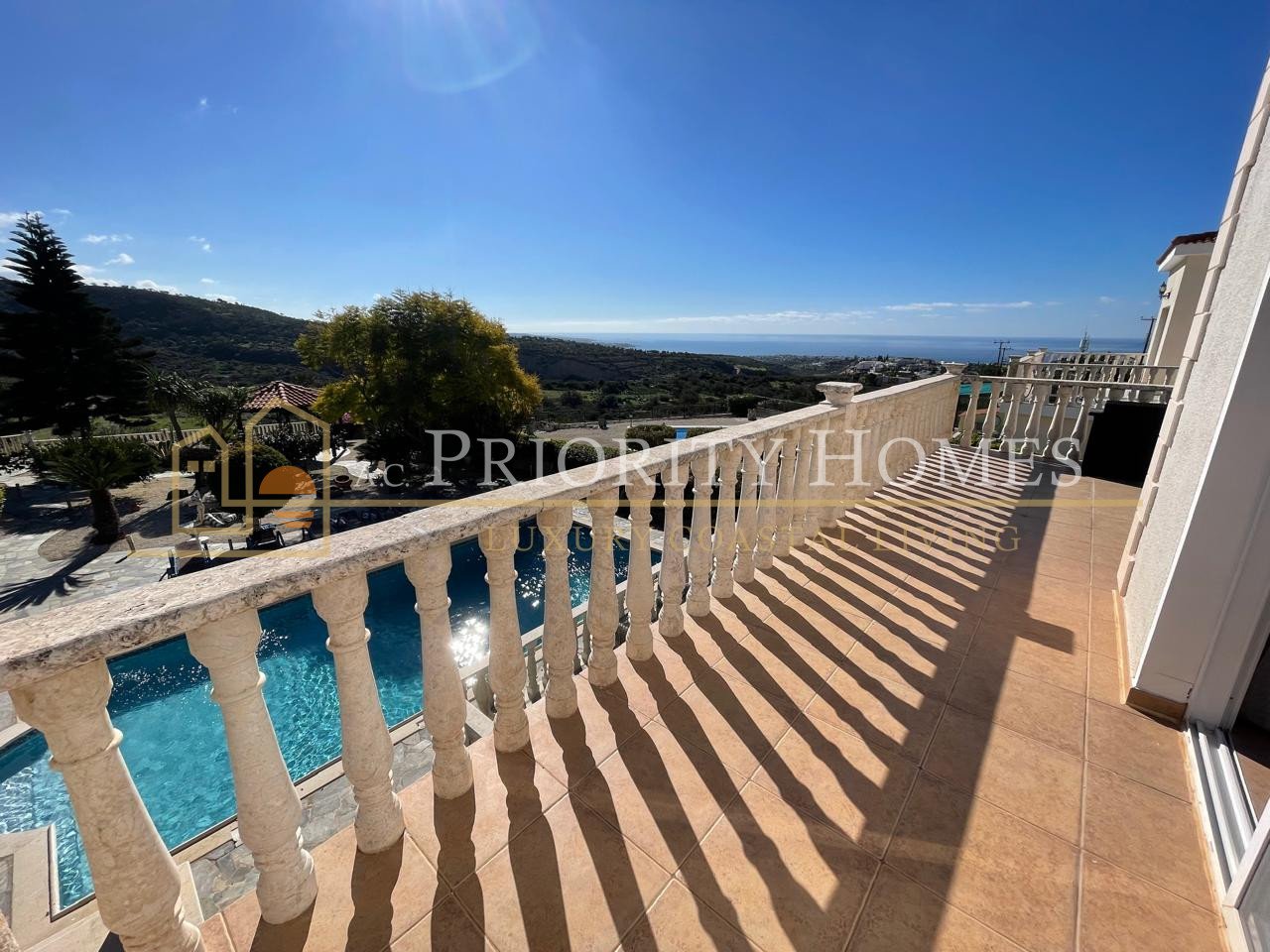 Stunning Three-Bedroom Sea View Villa in Pegeia
