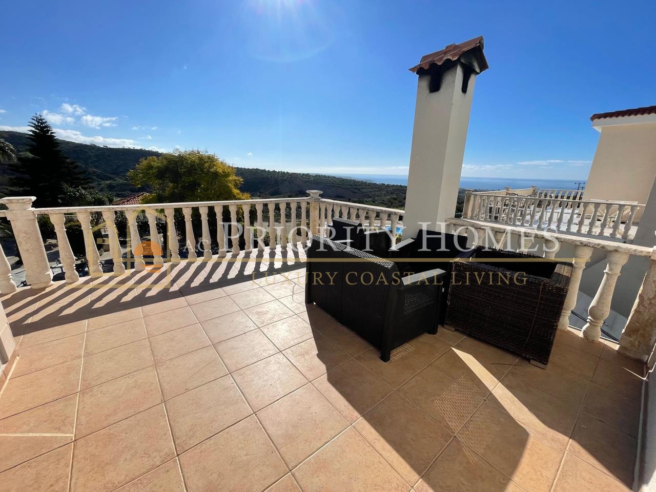 Stunning Three-Bedroom Sea View Villa in Pegeia