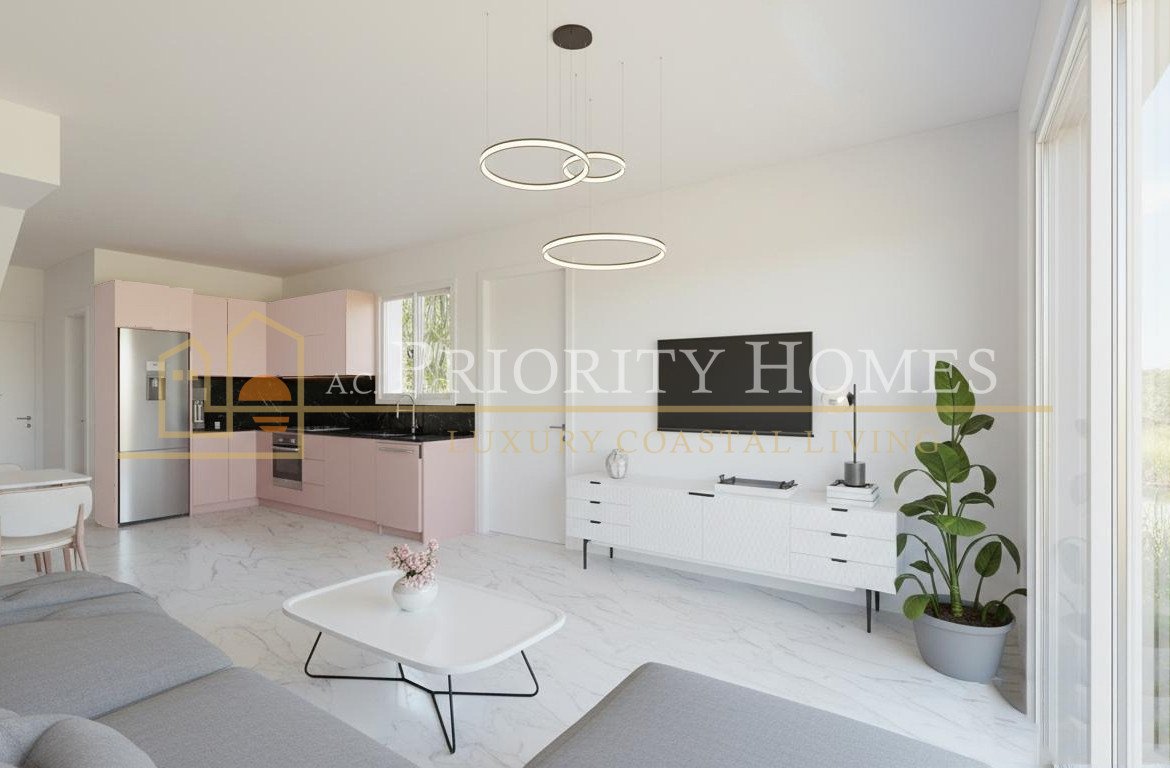 Modern Three Bedroom Three Bathroom Semi-Detached Villas in Pegeia