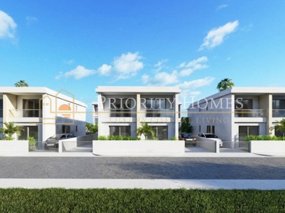 Modern Three Bedroom Three Bathroom Semi-Detached Villas in Pegeia