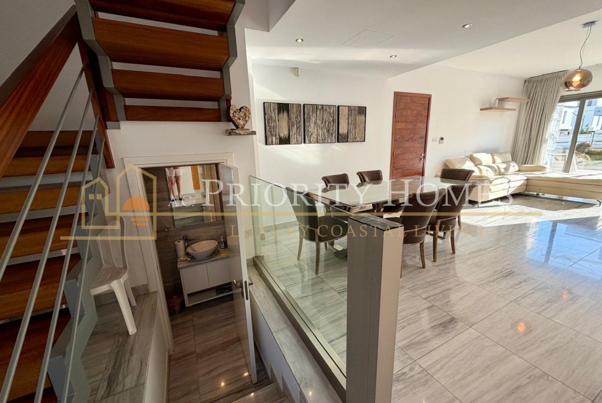 Beautiful 3 Bedroom Villa Just 100 Meteres from the Sea in Prestigious Lower Chloraka Area of Paphos