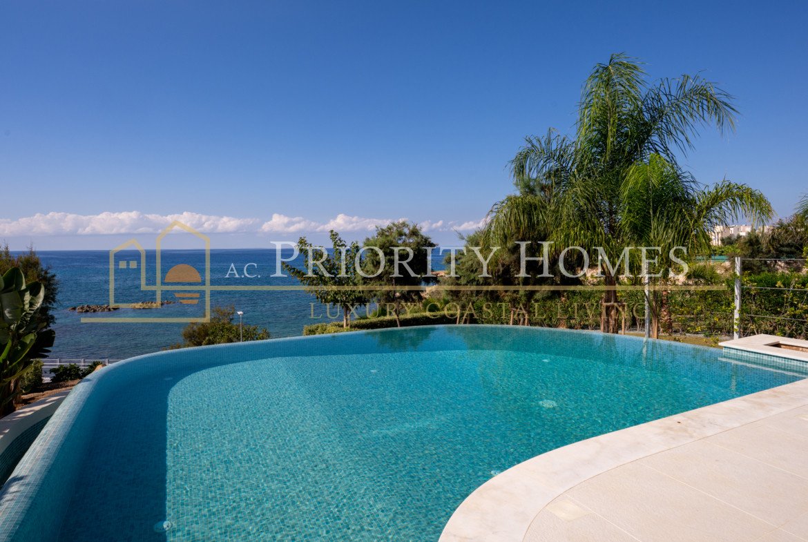 Iconic Mediterranean Beachfront Villa in Kissonerga Paphos