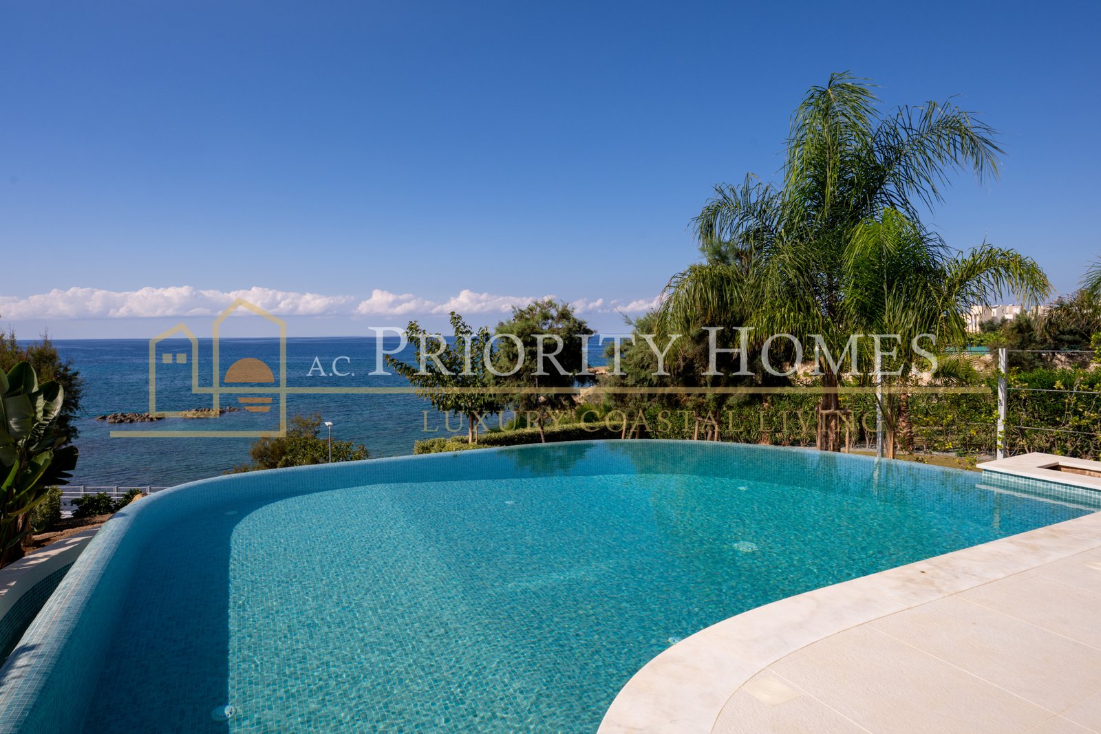 Iconic Mediterranean Beachfront Villa in Kissonerga Paphos