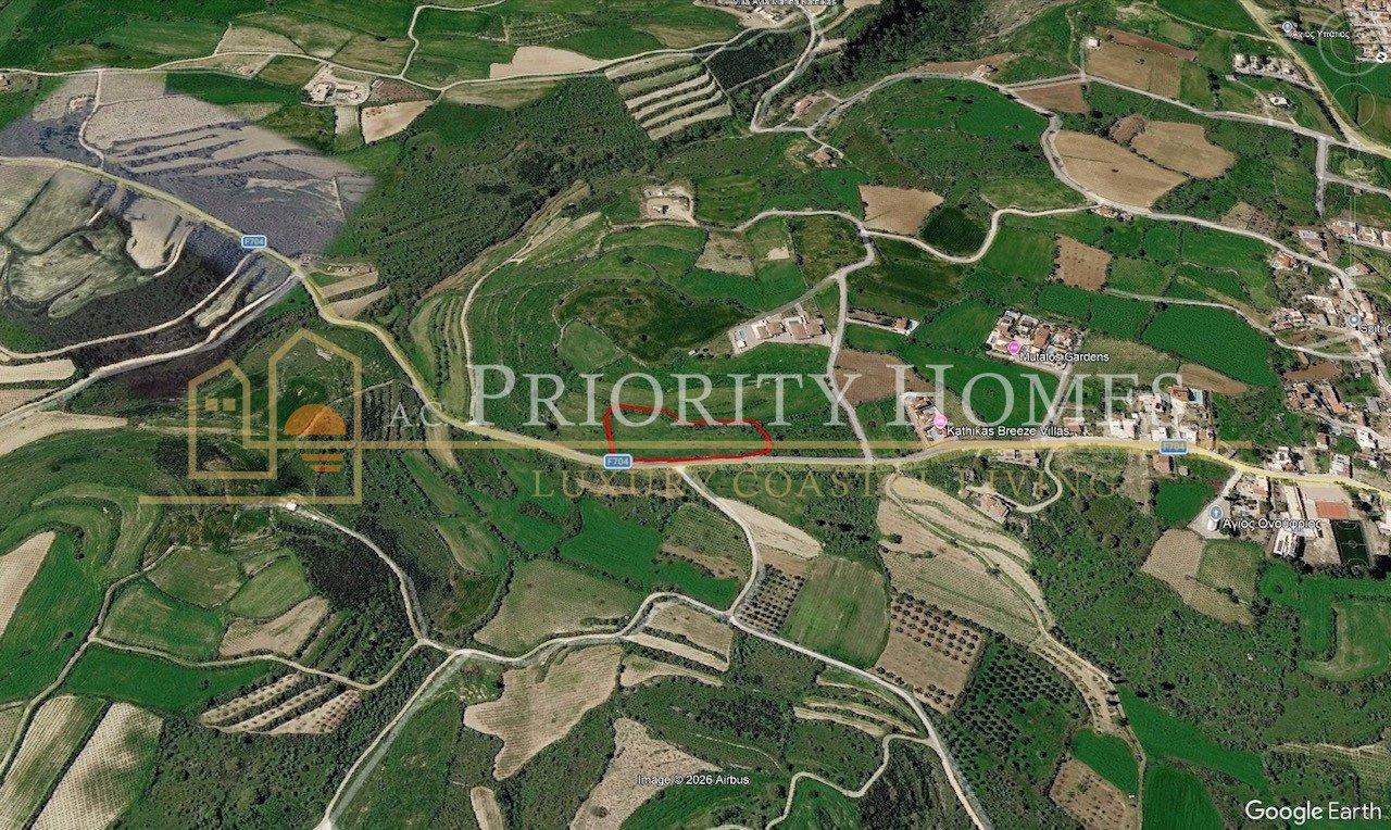 Residential Development Land for Sale in Kathikas, Paphos