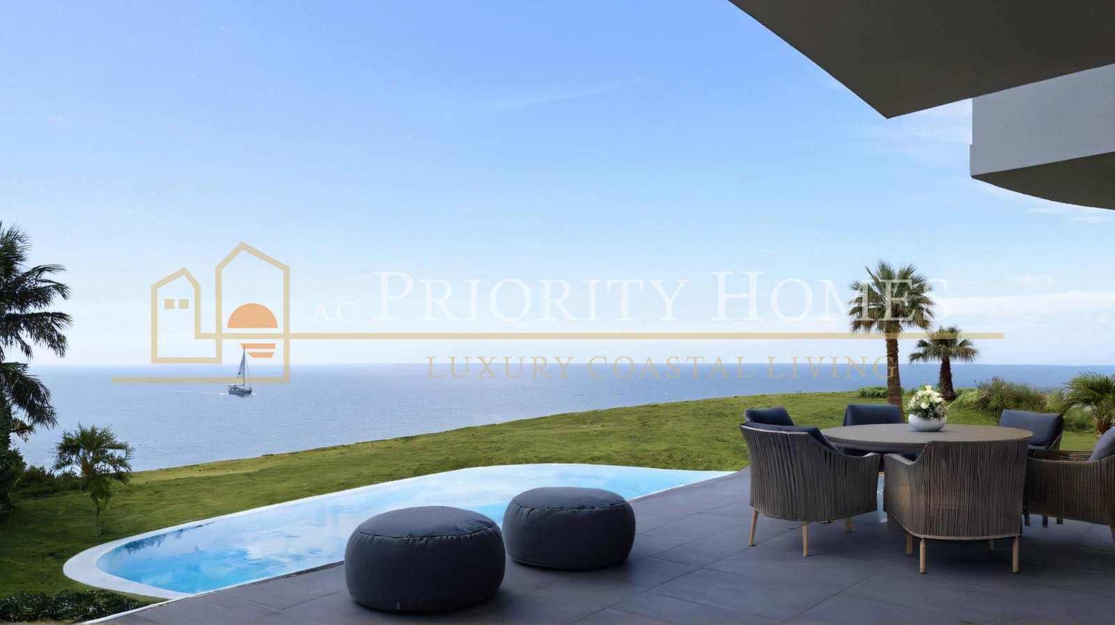 Iconic Mediterranean Beachfront Villa in Kissonerga Paphos