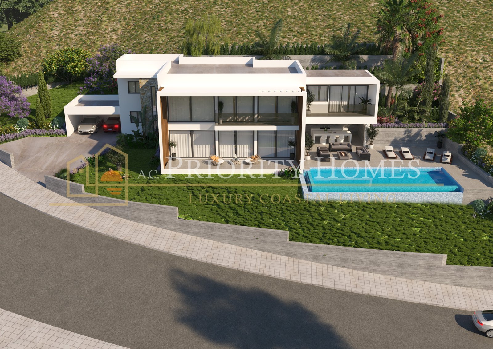 Luxury Five-Bedroom Five-Bathroom Villa in Tsada