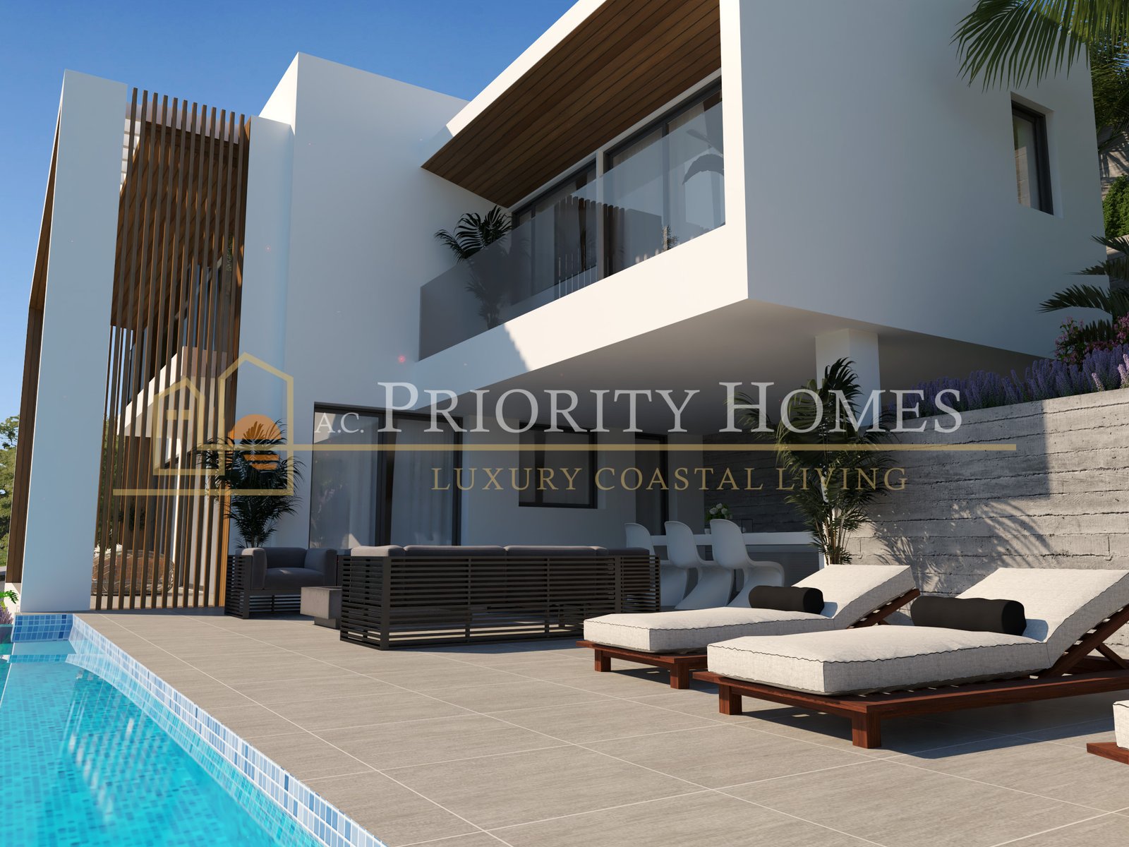 Luxury Five-Bedroom Five-Bathroom Villa in Tsada