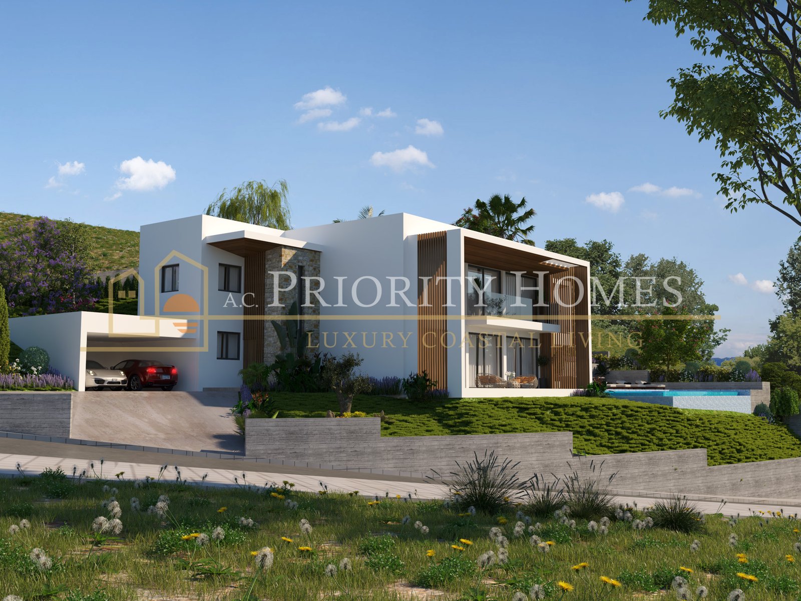 Luxury Five-Bedroom Five-Bathroom Villa in Tsada