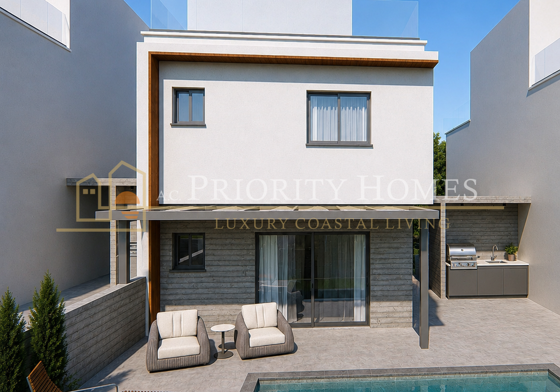 Modern Three-Bedroom Villas in Geroskipou