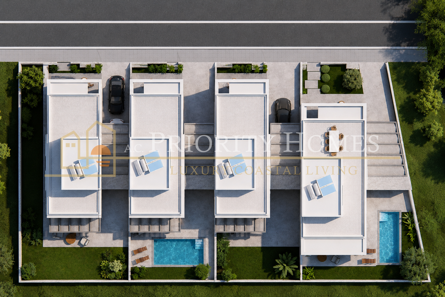 Modern Three-Bedroom Villas in Geroskipou