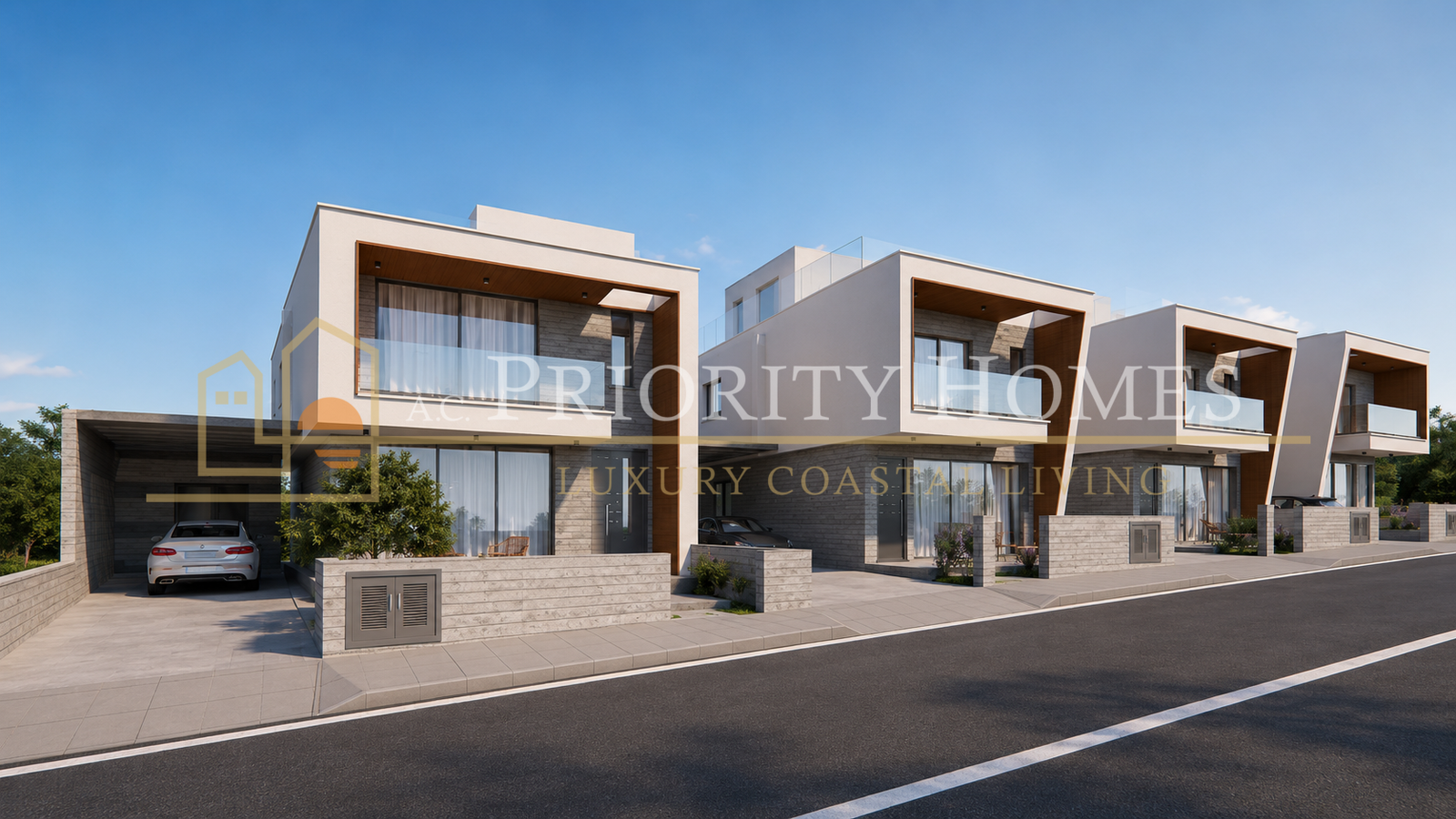 Modern Three-Bedroom Villas in Geroskipou