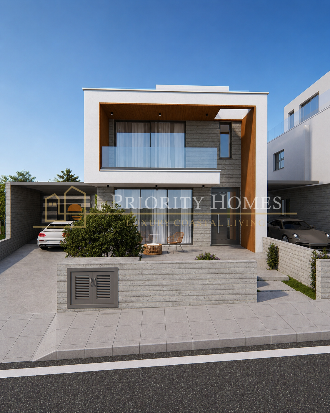 Modern Three-Bedroom Villas in Geroskipou