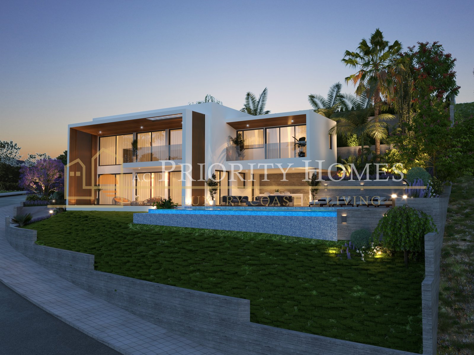 Luxury Five-Bedroom Five-Bathroom Villa in Tsada